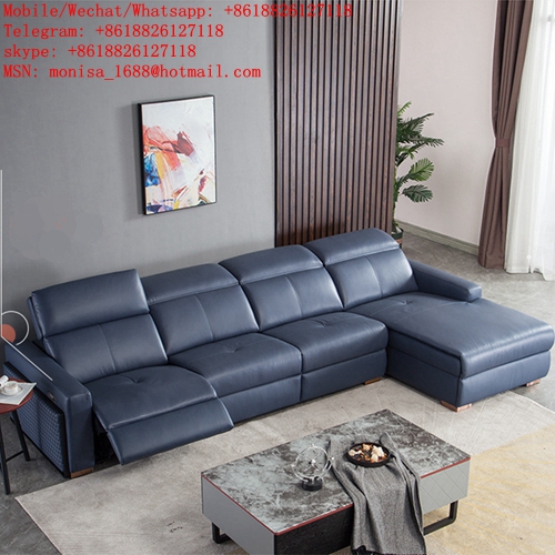 Corner Sofa Combination Italian Simple Sofa Multifunctional Leather Art Living Room Space Electric Leather Sofa Cabin