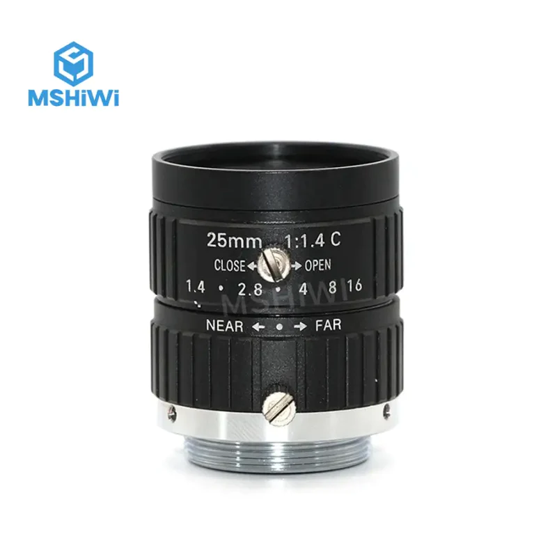 10MP F1.4 Manual IRIS 2/3 Format 25mm Prime Machine Vision Lens