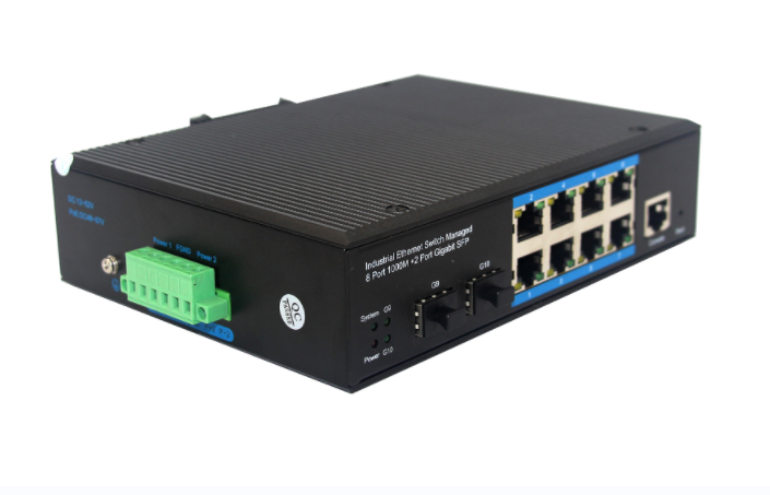 8 Electrical 4 Optical 1000M Unmanaged Industrial Ethernet Switch BL169G-SFP