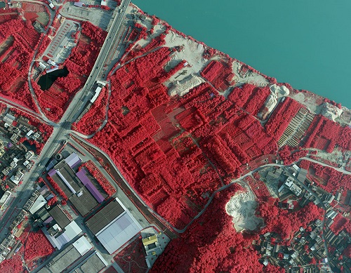 Color Infrared aerial photography