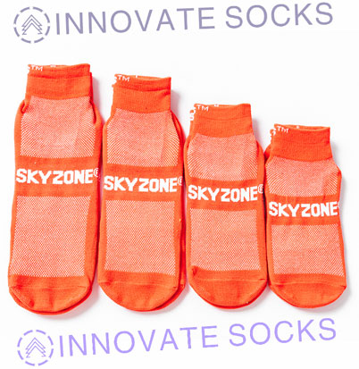 Sky Zone Ankle Anti Skid Grip Trampoline Park Socks