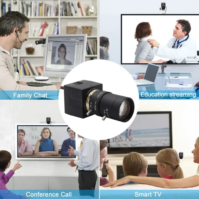CCTV High Resolution 8MP Webcam Indurstrial USB Video Camera