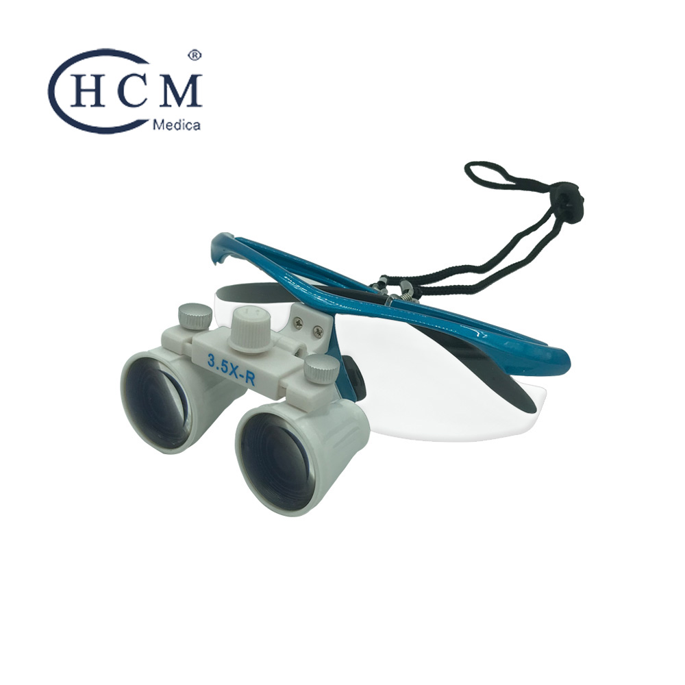 HCM MEDICA Dental ENT Dentist Headlight 2.5x 3.5x Surgical Medical Magnifier Magnifying Glasses Loupes