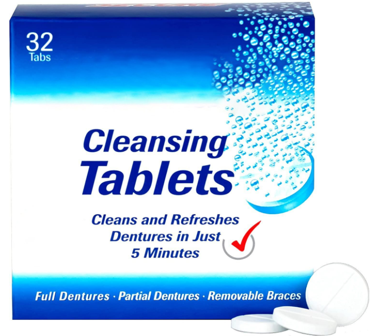  Elimination of Bacteria Denture Cleansing Effervescent Tablet