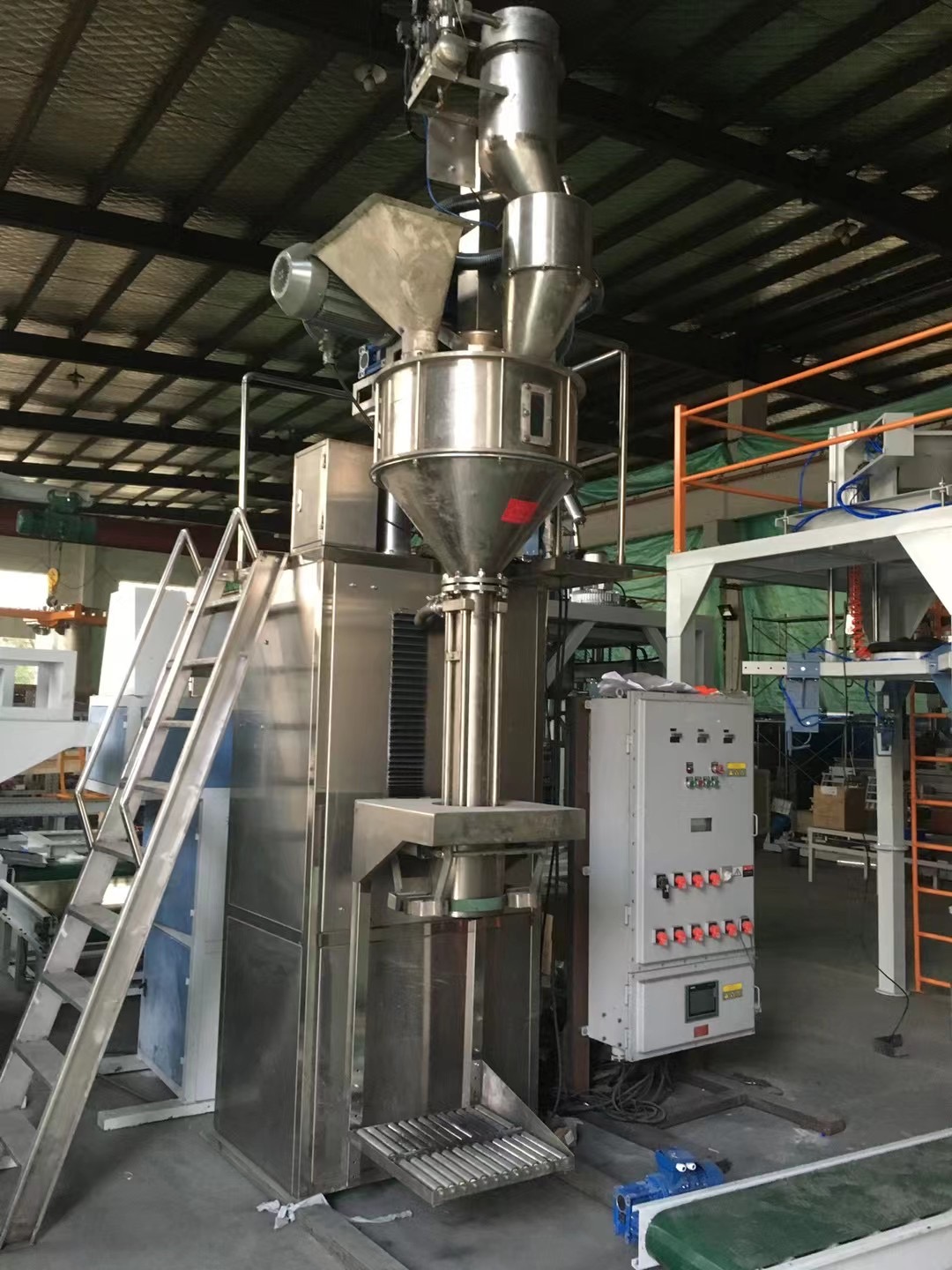 Vacuum Type Valve Bag Filling Machine Bulk Bag discharge system for resins powder big bag filling station for Calcium carbonate powder AUTOMATIC VFFS PACKING MACHINE 1kg sugar granules containerised w