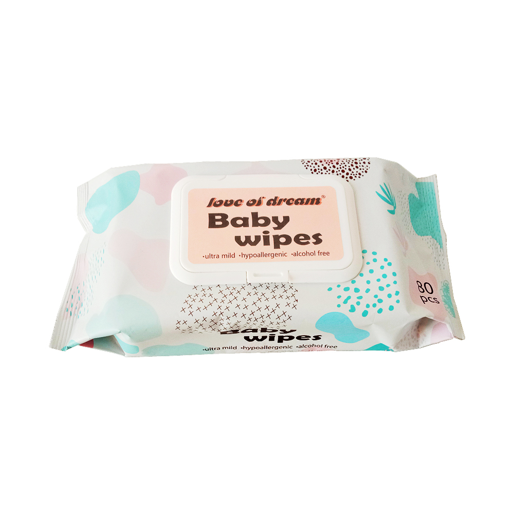 Biodegradable Bamboo Wet Grooming Water Eco Baby’s Wet Wipes