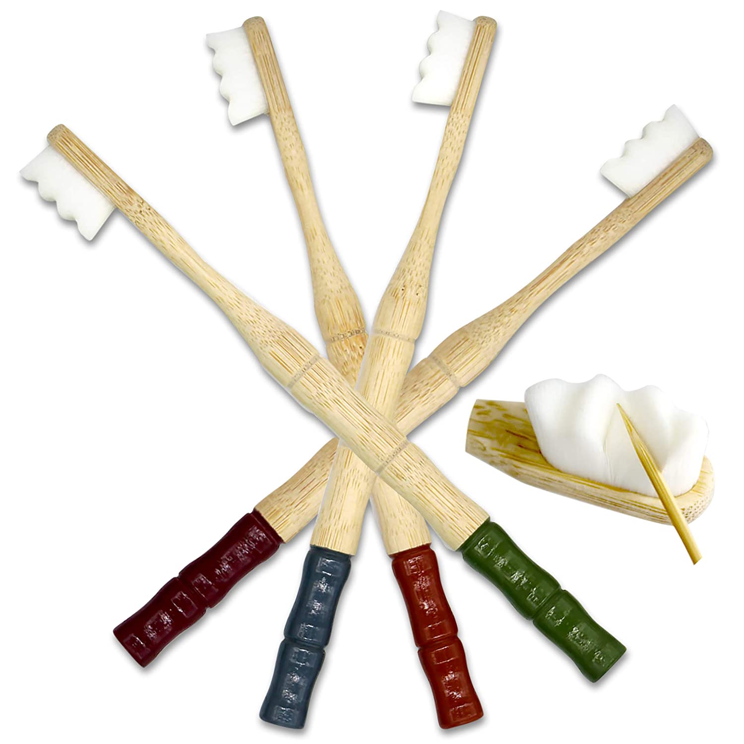 Soft Bristle Toothbrush Bamboo Toothbrushes - 10000 Bristle Toothbrush Pack