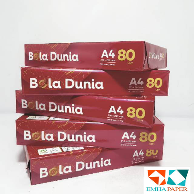 Wholesale copy papers A4 80 gsm bola dunia