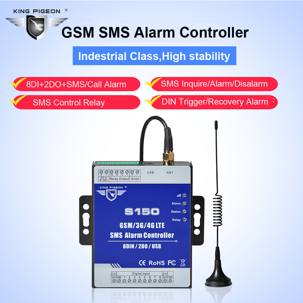 Monitor temperature and humidity 4G SMS alarm controller