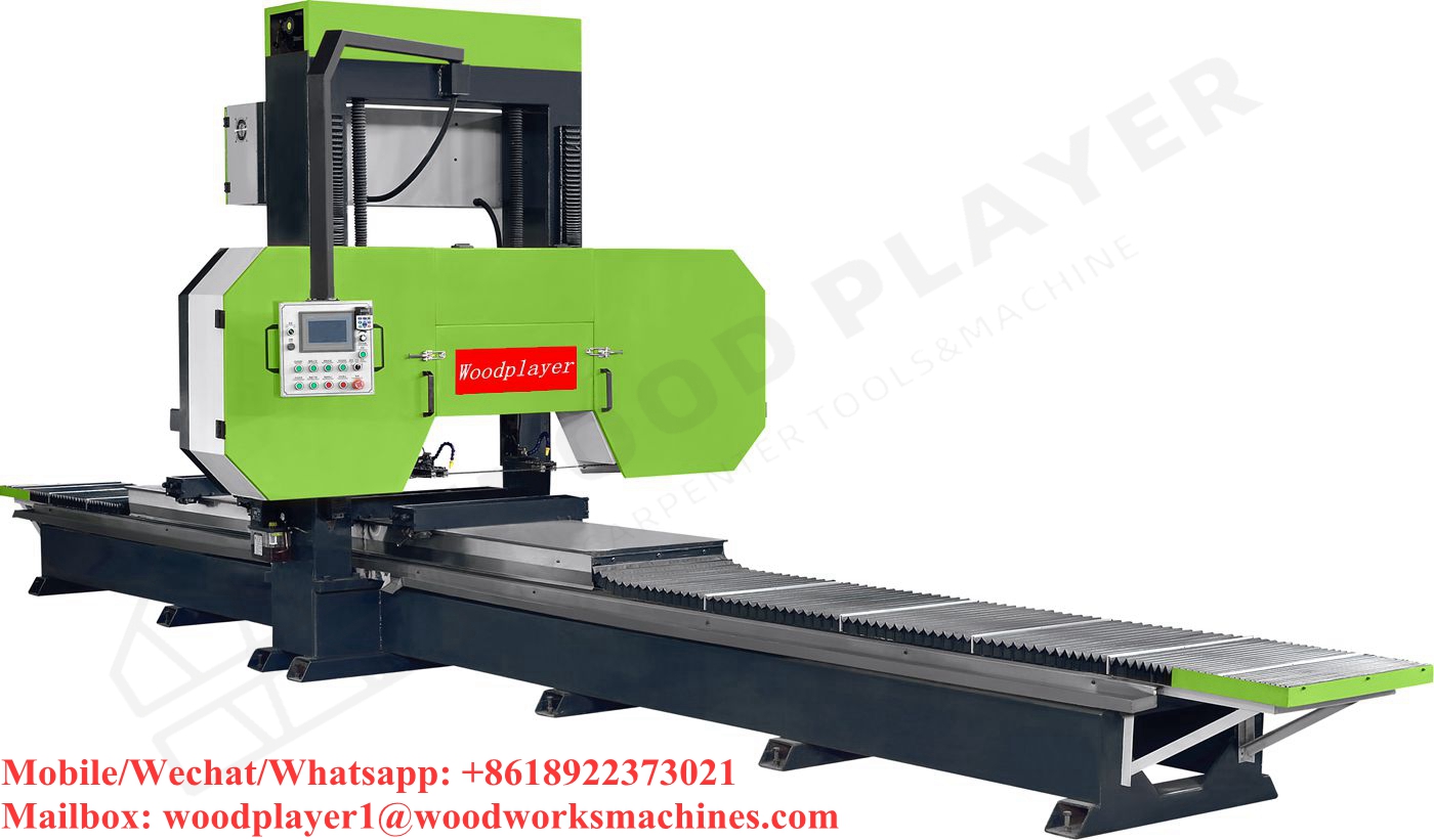 WP800*4000 Gantry Horizontal Fast Saw Woodworking Machinery Woodworking Cutter Running Saw