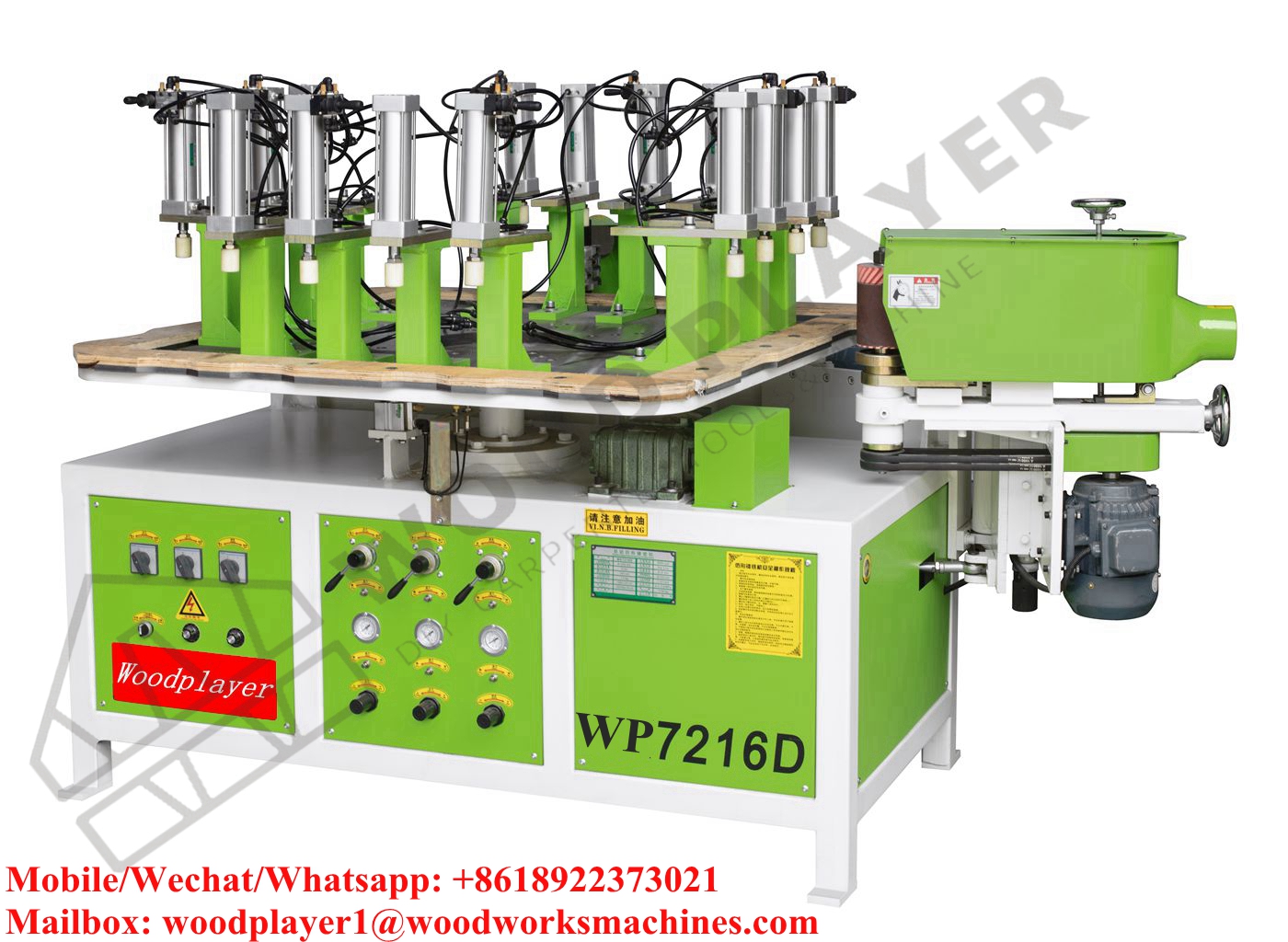WP7216D Auto Copy Shaper (Sanding) Multi-Functional Automatic Profiling Gong-Milling Machine For Woodworking Machinery