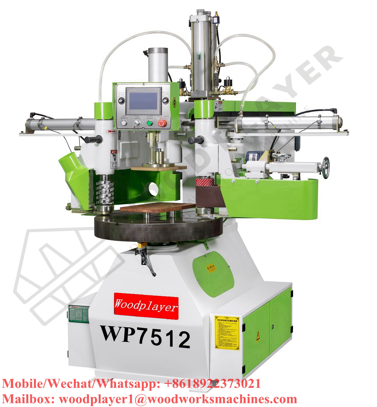WP7512 Auto Copy Shaper Automatic Profiling Milling Belt Moving Sanding, Scooter, Coffee Table Noodles, Student Tables, Cutting Boards