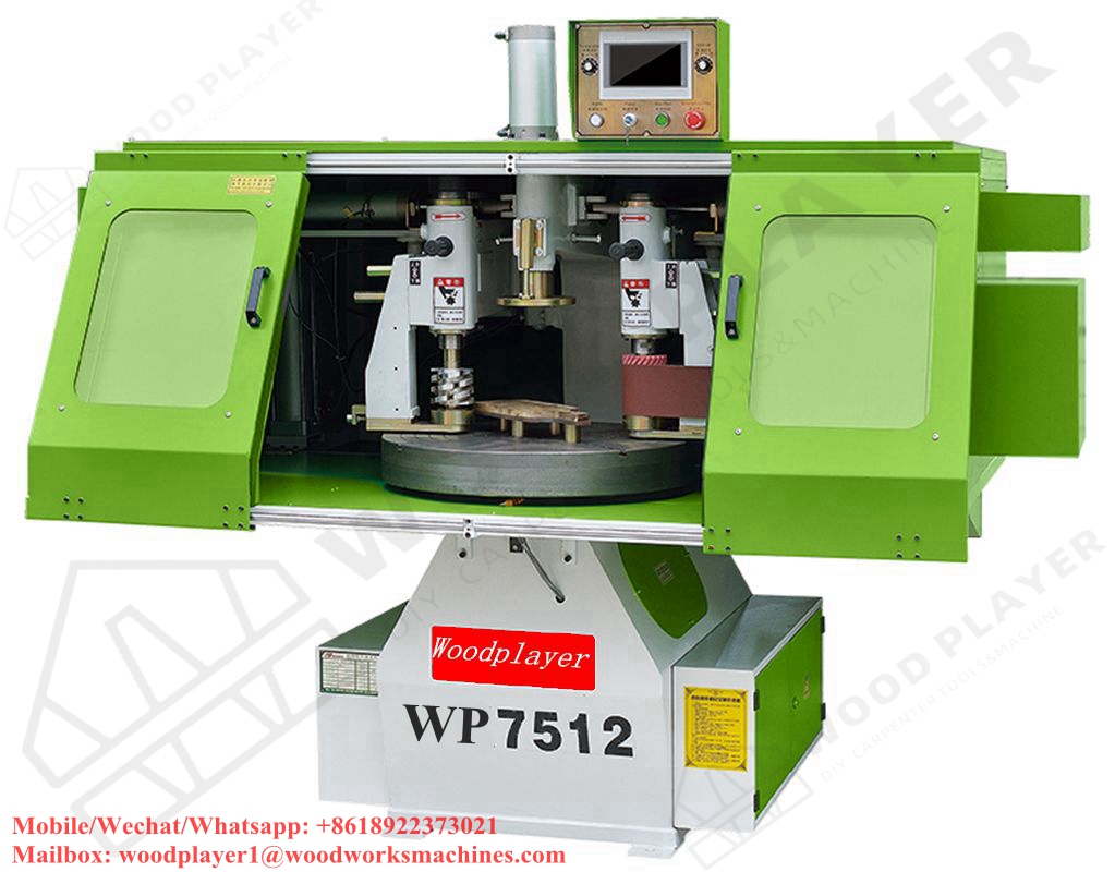 WP7512H Fully Enclosed Twin Spindles Auto Copy Shaper Fully Automatic Sand Milling Machine