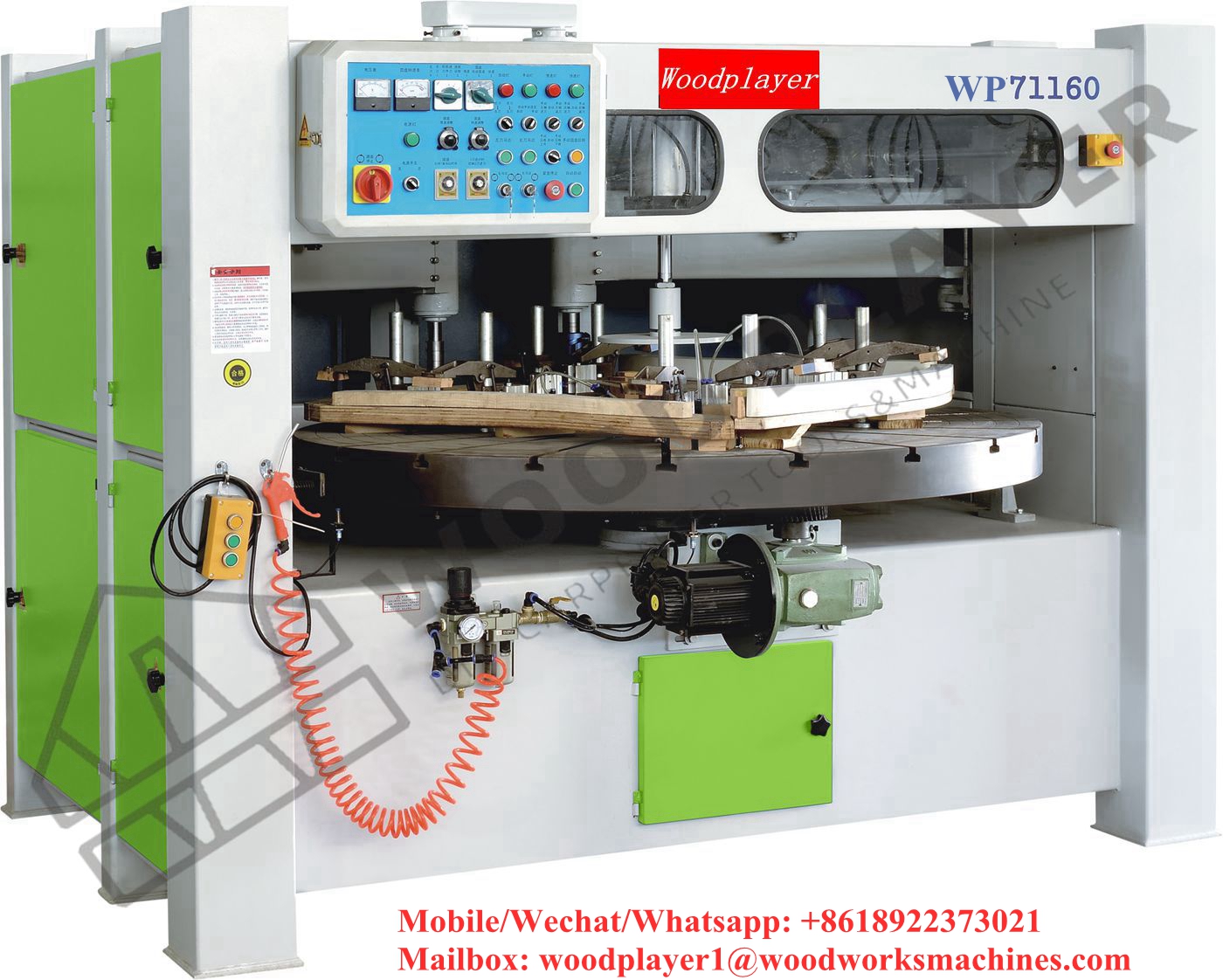 WP71160/WP71180 Twin Spindles Auto Copy Shaper Large Table Processing Equipment Multi-Functional Automatic Profiling Milling Machine Woodworking Machine