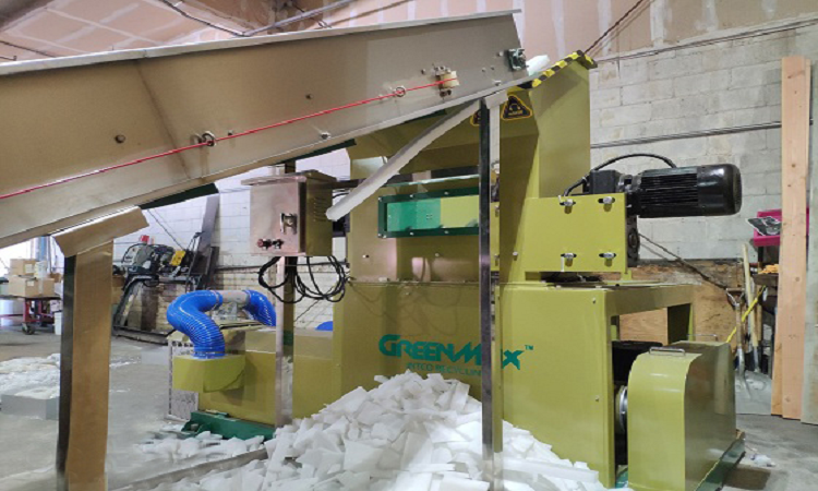 Intco Recycling GREENMAX styrofoam melting machine