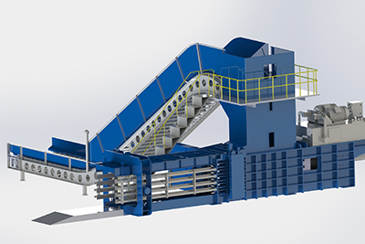 HYDRAULIC GARBAGE COMPACTOR FOR WASTE AND TRASH