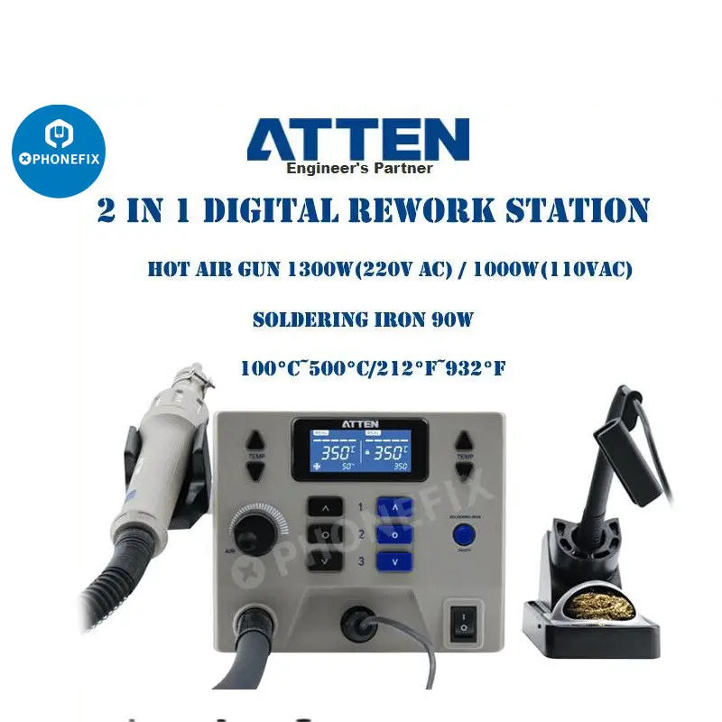 Паяльная станция ATTEN ST-8602D 1300 Вт