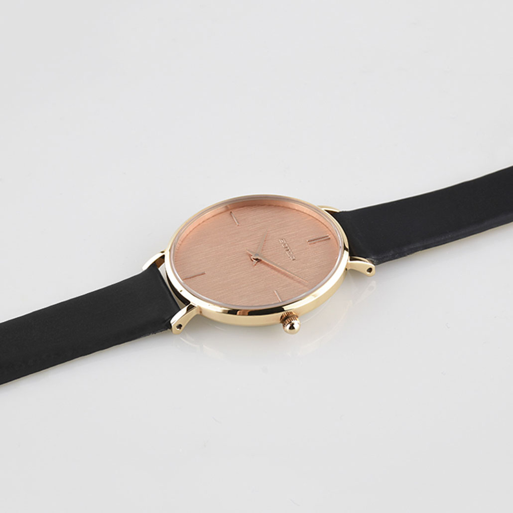 FEATURES OF SS552-01 ROSE GOLD WOMEN'S WATCH WITH LEATHER STRAP