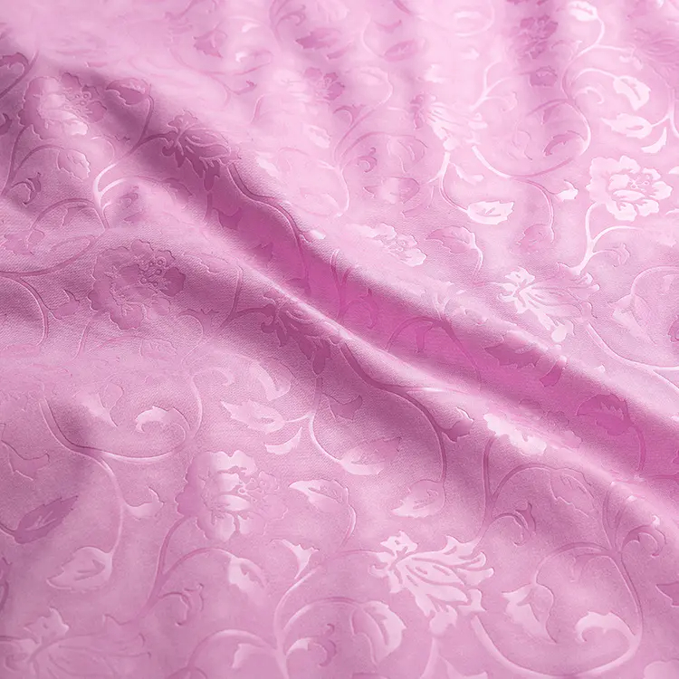 Polyester Microfiber Bedsheet Embossed Fabric