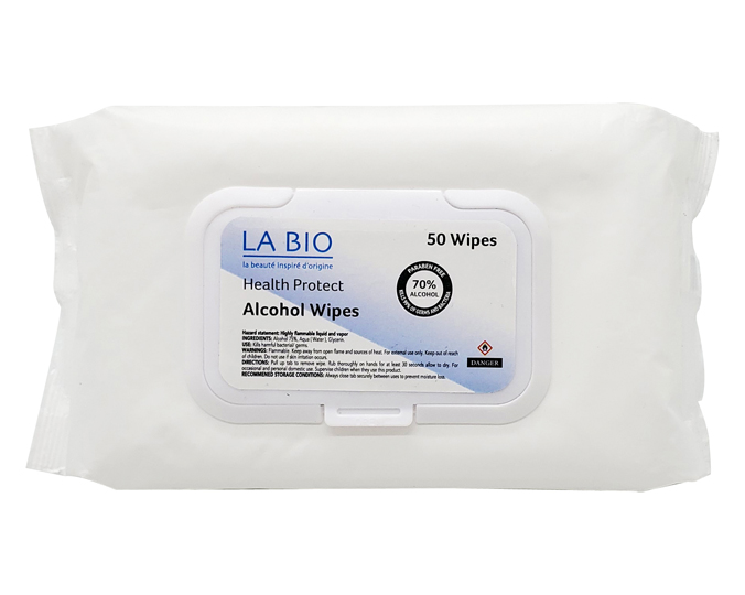 Private Label Alcohol Wipes 10pcs