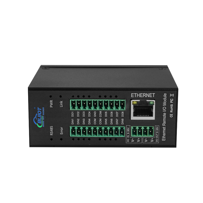 BLIIoT Dual Ethernet Modbus Analog Digital Data Acquisition IO Module for Environment Monitoring