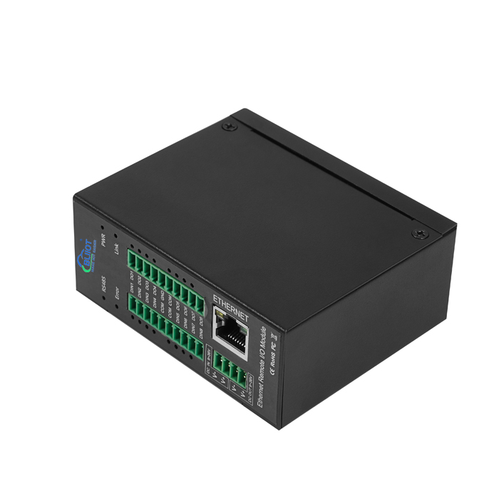 M210T 1 RJ45+1 RS485+4 DI Modbus Ethernet Digital Input IO Module