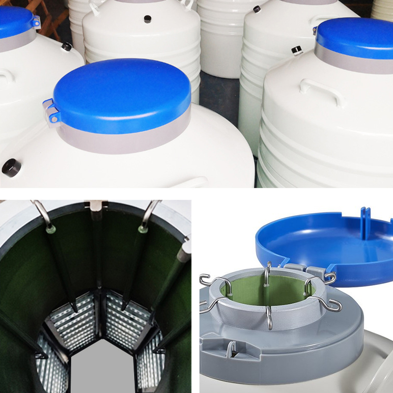 Laboratory large diameter liquid nitrogen tank 50L 
