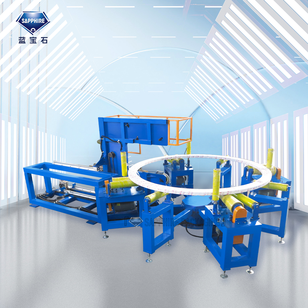 WS-2000F Large-scale Horizontal wrapping machine (The packaging ring can be moved in and out)