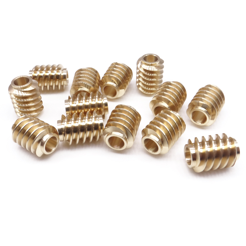 Brass Worm Gear Worm Shaft Kits Gasket 304 stainless steel external thread nut thread conversion