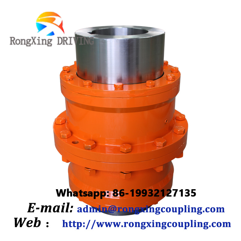 Customized stainless steel flexible gear coupling,gear coupling for crane drum disc shaft coupling