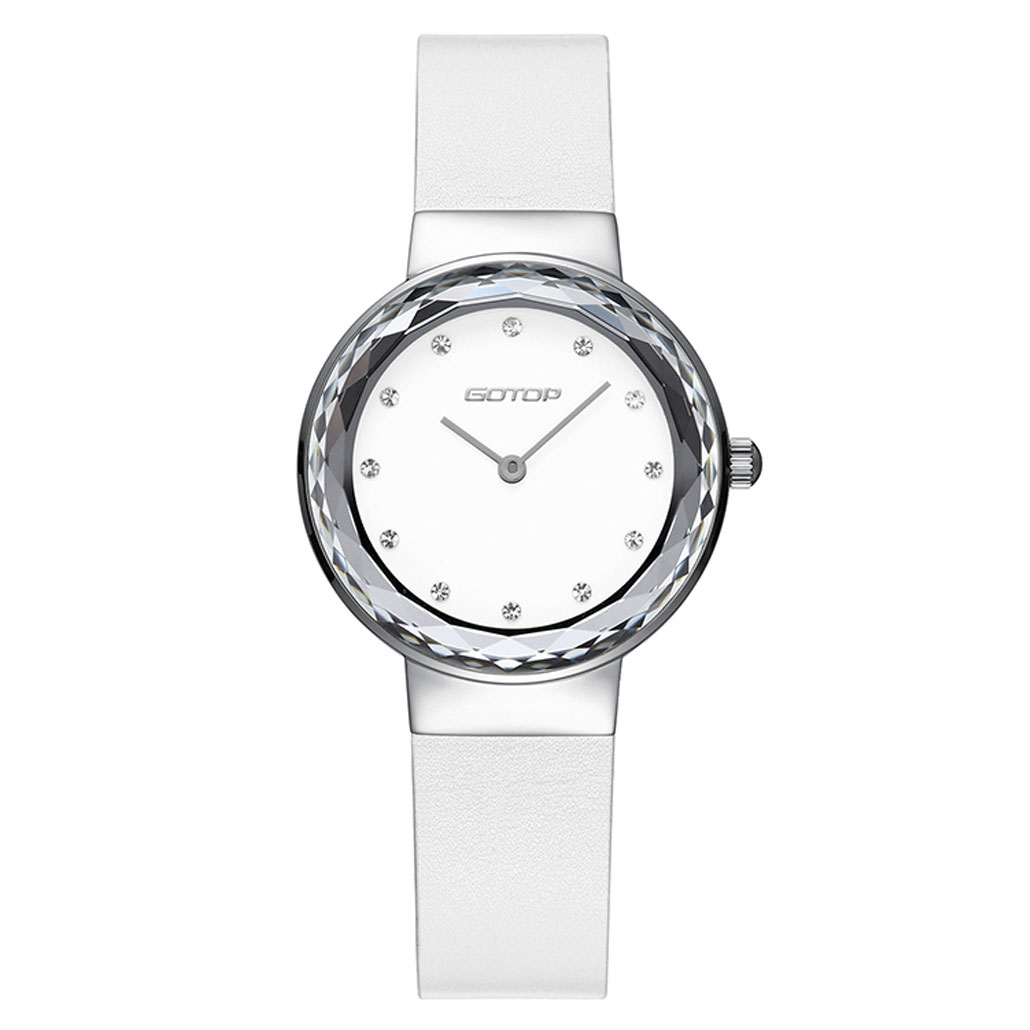 SILVER AND WHITE STAINLESS STEEL WATCH FOR WOMEN MANUFACTURER