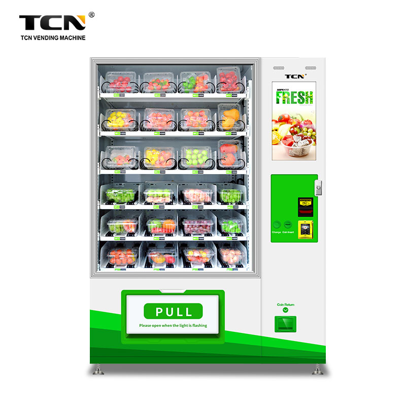 TCN Automatic Self-Touch Machine Salad Vending Fresh Food Vending Machine Elevator
