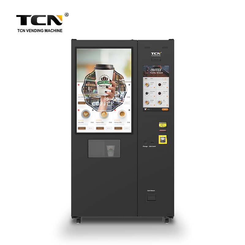 TCN Robot Arm Vending Machine Hot And Cold Coffee Vending Machine Automatic