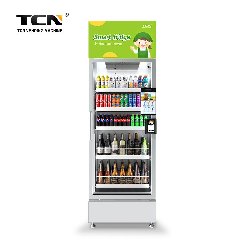 TCN New Style Smart Fridge Vending Machine Refrigerated Mixed Drinks Vending Machine