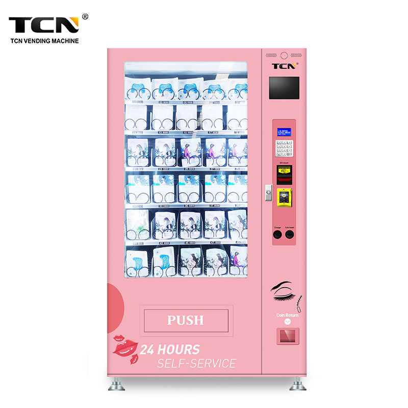 TCN Hot Sale Custom Design Hair Lash Vending Machine Makeup Tool With LED Screen