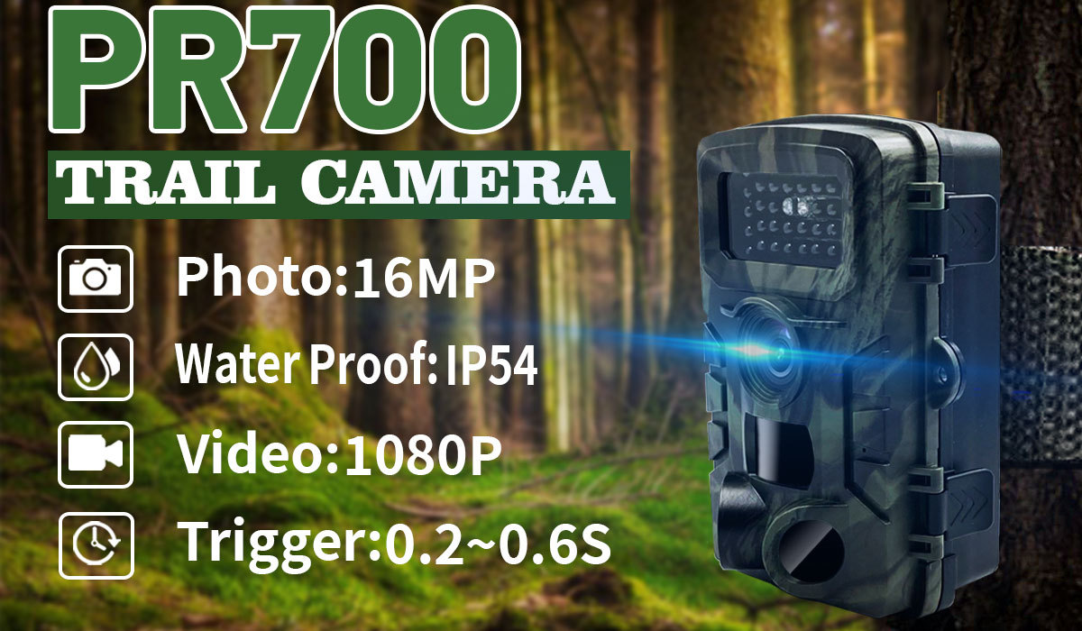 Trail Camera, Game Camera with Night Vision Motion Activated Wide Camera Lens