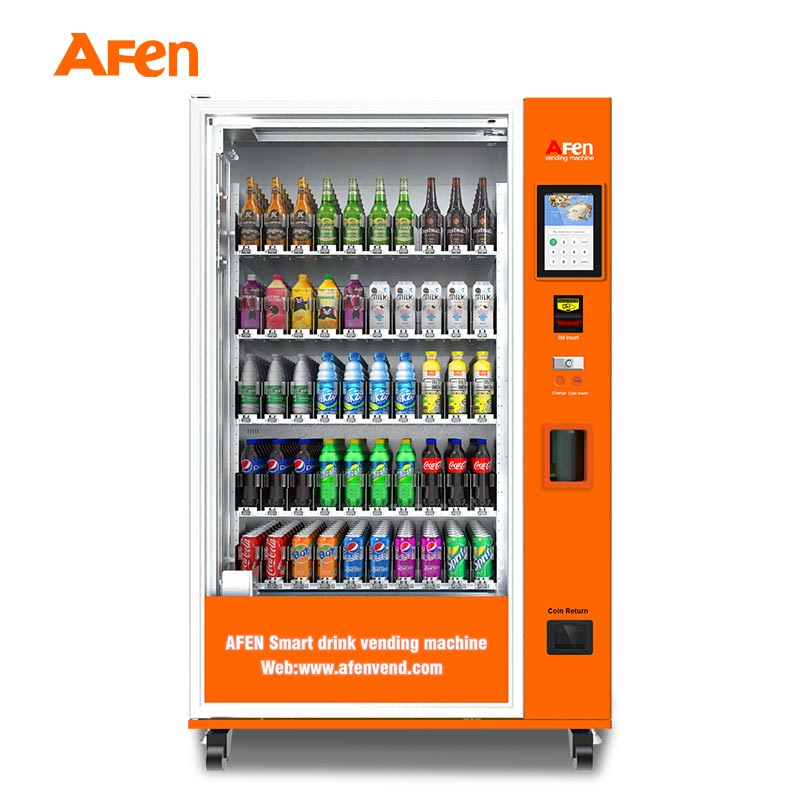 AFEN Factory Bulk Sale Water Beer Beverage Drinks Vending Machine with Cooling System Distributeur Automatique De Boisson
