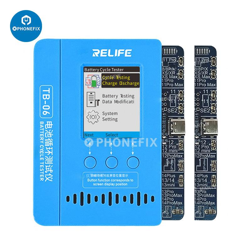 Relife TB-06 Battery Data Cycle Tester For iPhone 8-14 ProMax Battery