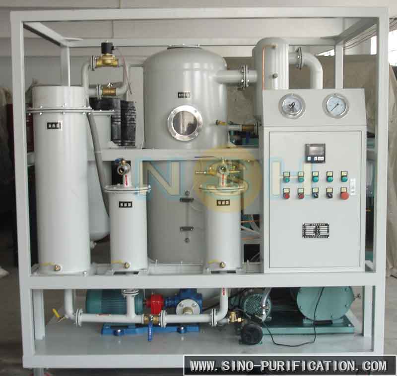 Vacuum turbine oil purifier