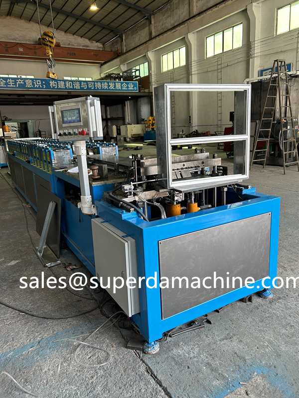 Automatic fire hose box forming machine