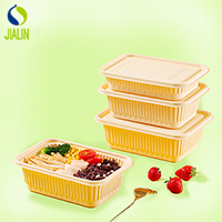 Factory Disposable Hot & Cold Box Cornstarch Takeaway Food Packaging Biodegradable Food Container