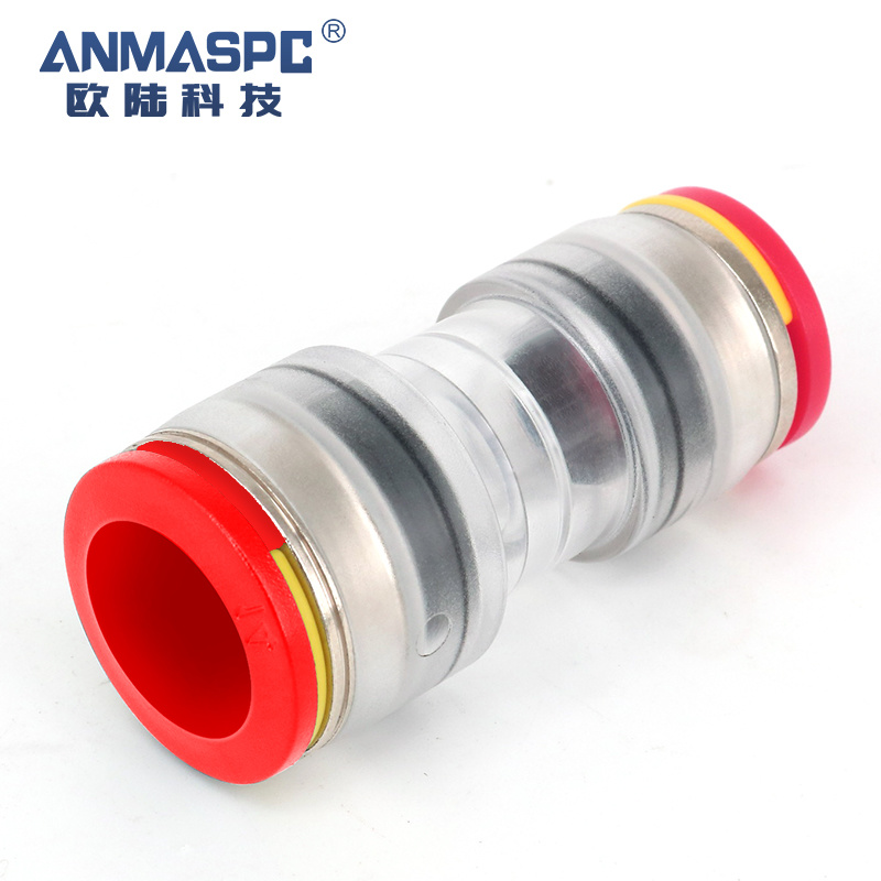 China Supplier Coupler HDPE Pipe Micro Duct Reducer Straight Zn Microduct Connector 5-3 7-5