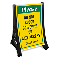 Quick Loading Rolling Sidewalk Sign Stand