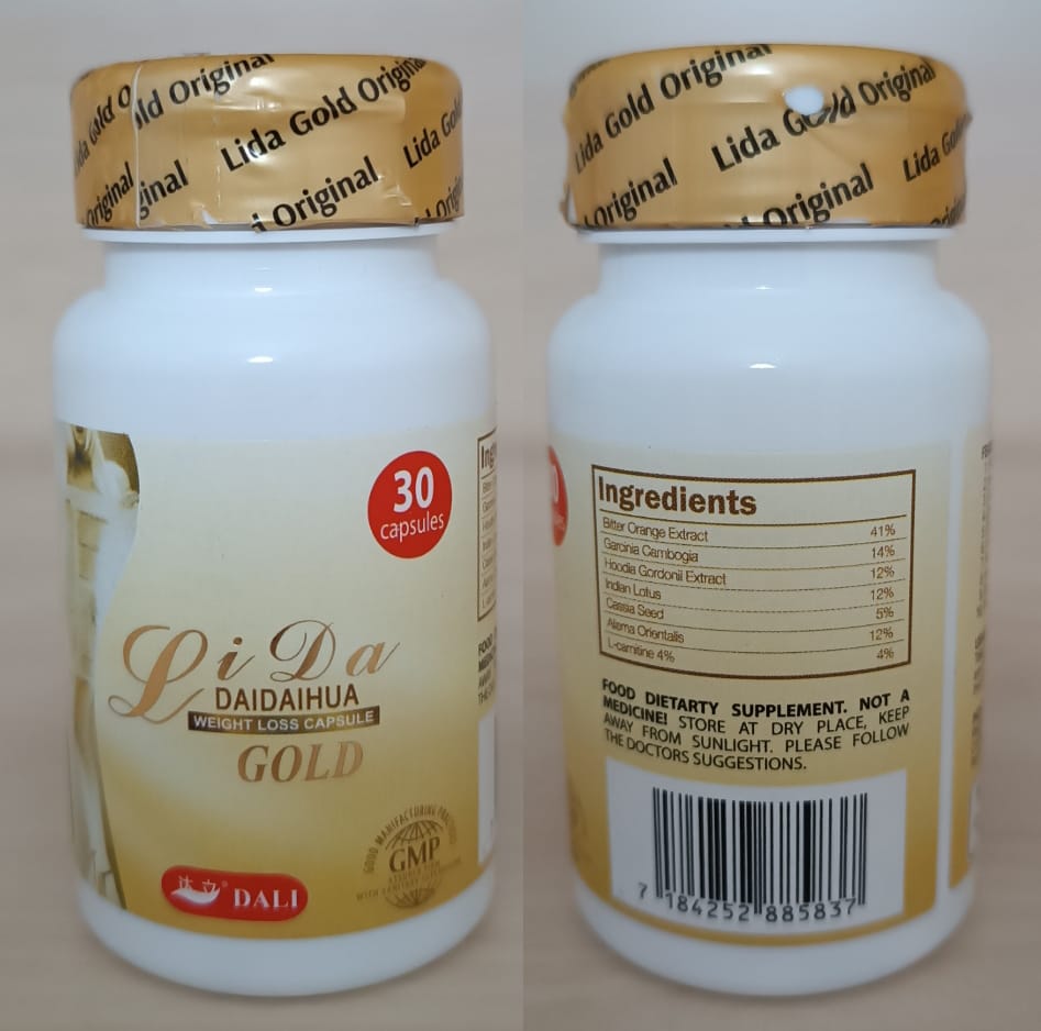 Gold Lida Daidaihua Slimming Capsules