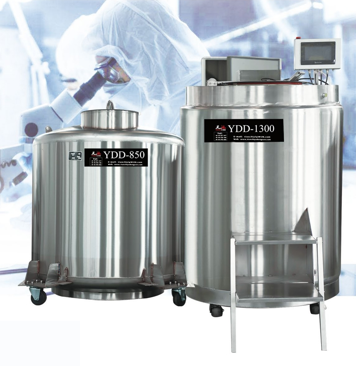 YDD series stem cell liquid nitrogen tank 850L liquid nitrogen container manufacturer KGSQ