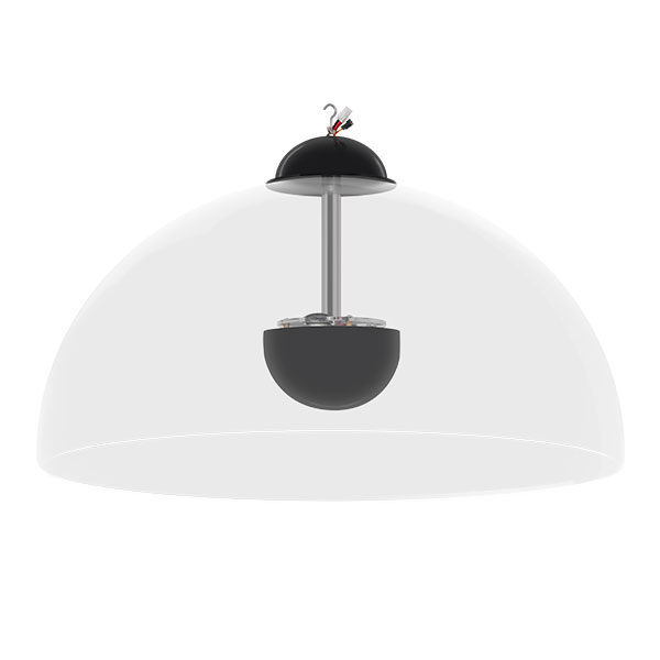 FP-808 30 Inch Dual-Parabolic Stereo Sound Dome/Pendant Hanging Directional