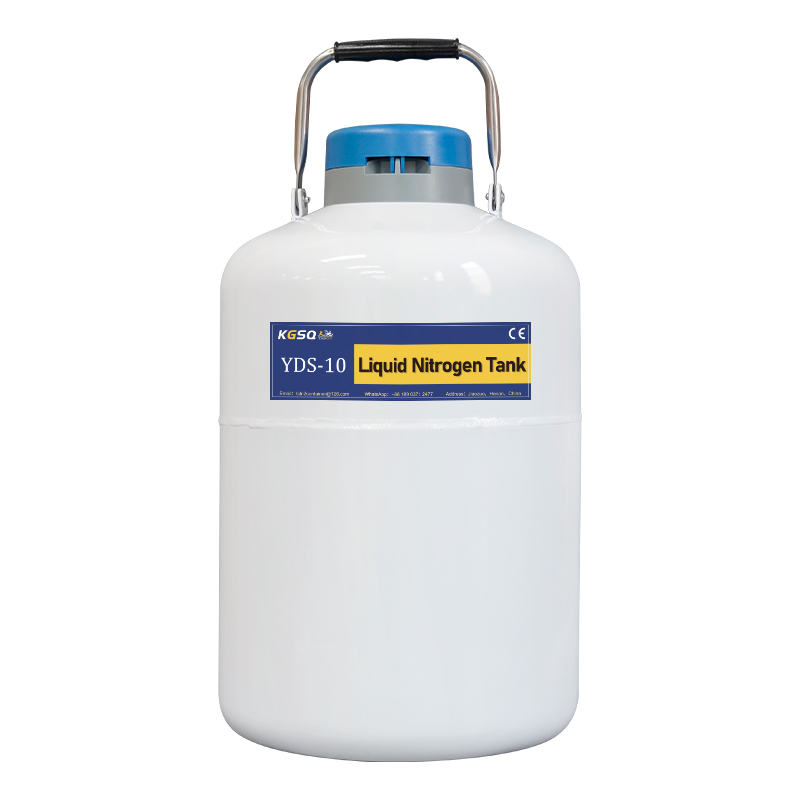 KGSQ nitrogen sperm tank 10 liter cryogenic dewar flask
