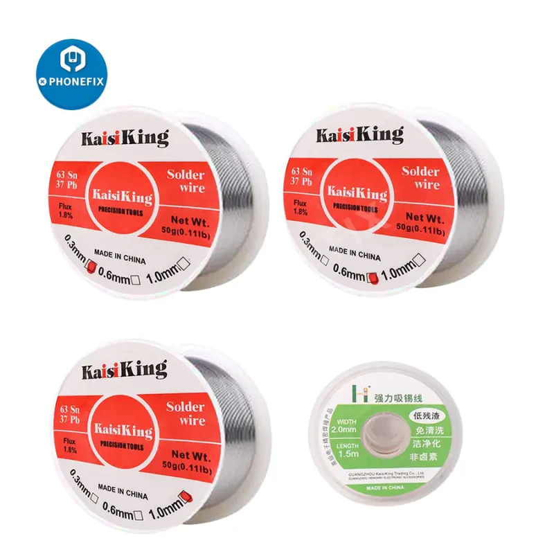 Tin Lead Rosin Core Solder Wire 0.3/0.6/1.0mm Electrical Soldering Wick