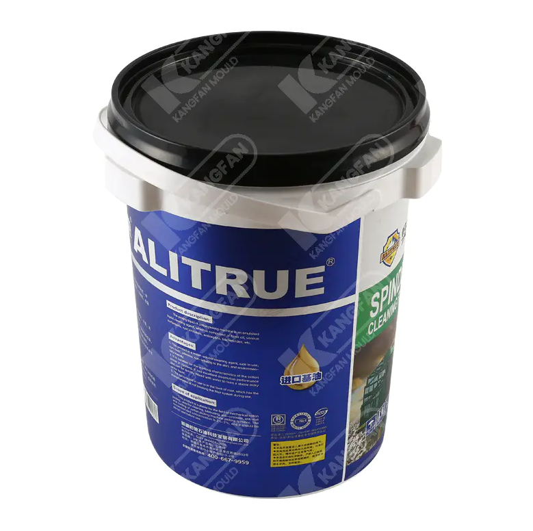 How does the use of a plastic paint bucket mold contribute to the efficiency, and quality?