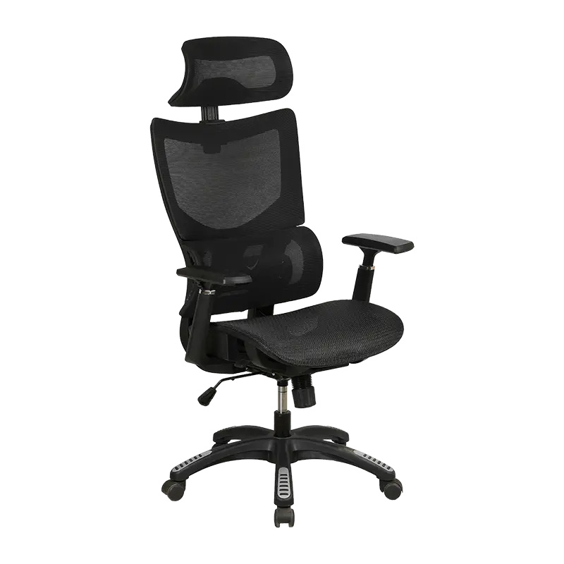 Comfortable sedentary reclinable mesh chair